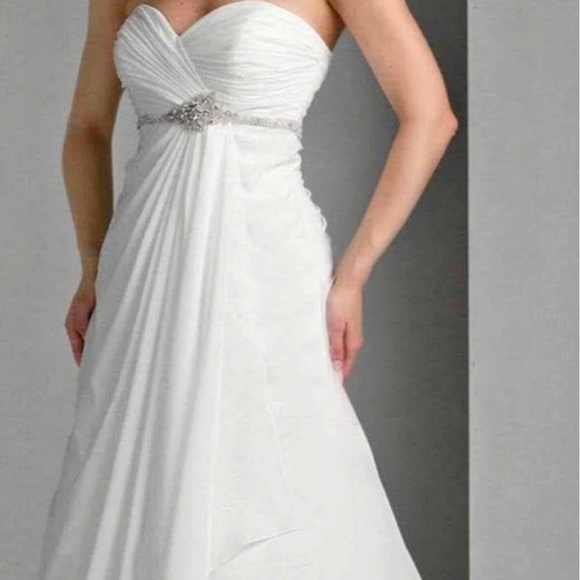 DaVinci Strapless Gown size 20 with beautiful belt Detail - Picture 1 of 3